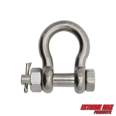 Extreme Max Extreme Max 3006.8387 BoatTector Stainless Steel Bolt-Type Anchor Shackle - 7/8" 3006.8387